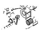 Kenmore 867763821 h-q blower assembly diagram