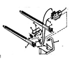 Kenmore 867766713 burner & manifold assembly diagram