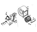 Kenmore 867766822 h-q blower assembly diagram