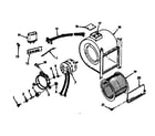 Kenmore 867769221 h-q blower assembly diagram