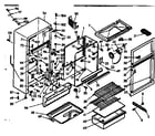 Kenmore 1066683062 cabinet parts diagram