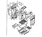 Kenmore 1066686321 cabinet parts diagram