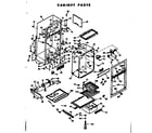 Kenmore 1066696042 cabinet parts diagram