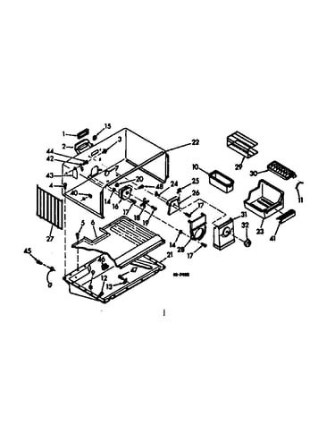 Freezer section parts
