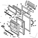 Kenmore 1066696463 door parts diagram