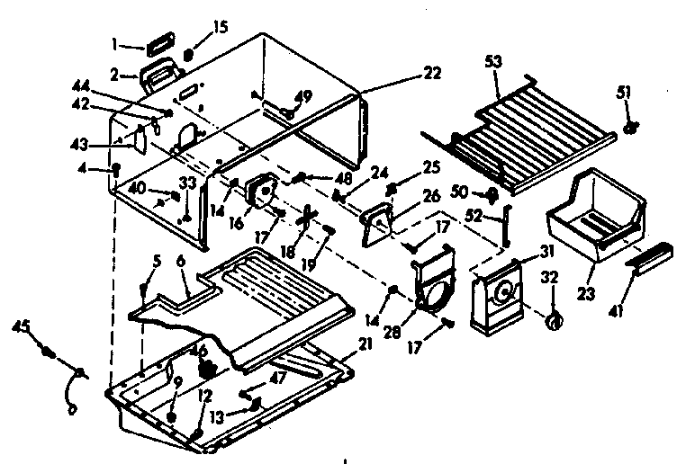 Freezer section parts