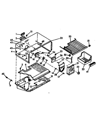 Freezer section parts