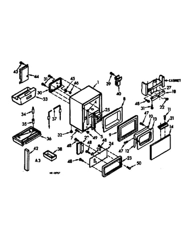 Cabinet and door parts