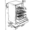 Kenmore 1066998201 cabinet parts diagram