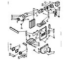 Kenmore 1067600303 air flow and control parts diagram