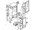 Kenmore 1067600401 cabinet parts diagram