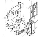 Kenmore 1067600661 cabinet parts diagram