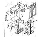 Kenmore 1067600740 cabinet parts diagram