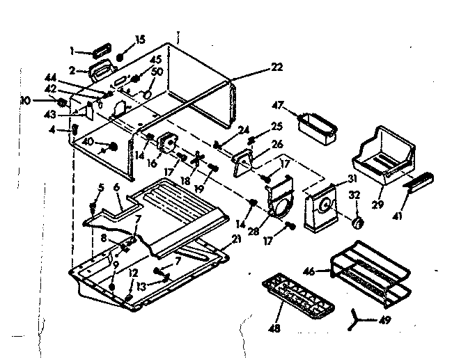 Freezer section parts
