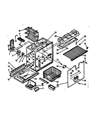 Freezer section parts
