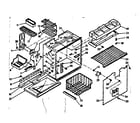 Kenmore 1067607200 freezer section parts diagram