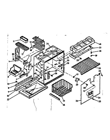 Freezer section parts