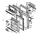 Kenmore 1067608241 door parts diagram