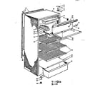 Kenmore 1067908100 cabinet parts diagram