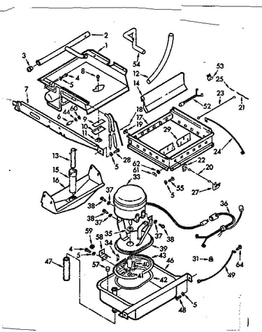 Evaporator, ice cutter grid and pump parts