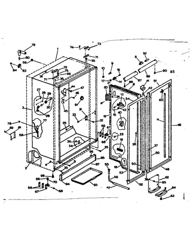 Cabinet liner & divider parts