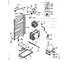 Kenmore 2536690101 unit & automatic defrost parts diagram
