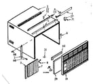 Kenmore 10670050 cabinet parts diagram