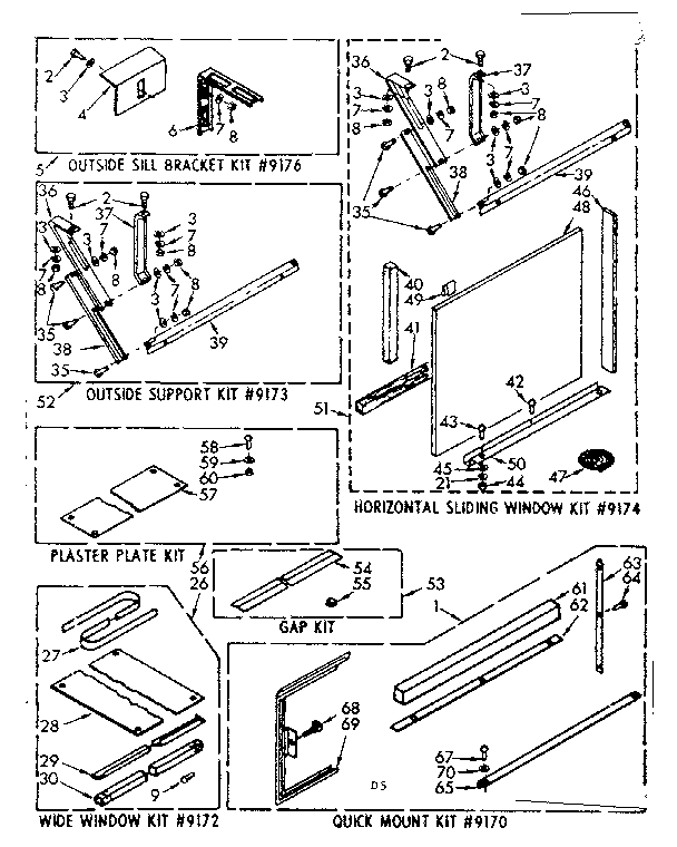 Accessory kit parts