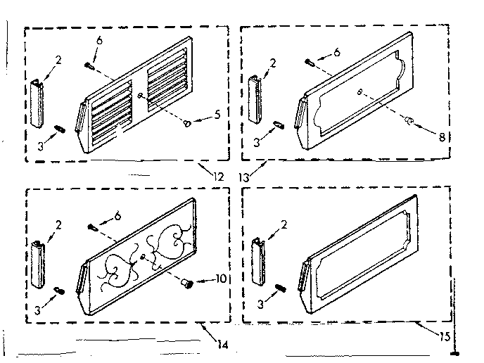 Accessory decorator panel kit parts