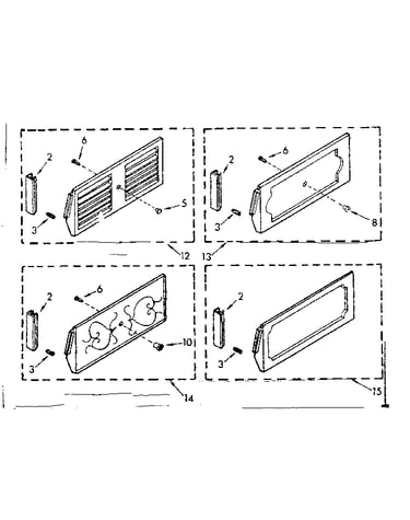 Accessory decorator panel kit parts