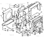 Kenmore 10670740 air flow parts diagram
