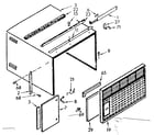 Kenmore 10671051 cabinet parts diagram