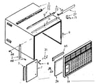 Kenmore 10671052 cabinet parts diagram