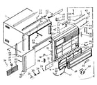 Kenmore 10671070 cabinet parts diagram