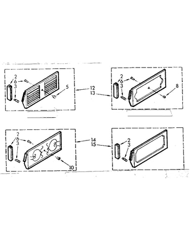 Accessory decorator panel kit parts