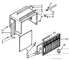 Kenmore 10671120 cabinet parts diagram