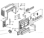 Kenmore 10671130 cabinet parts diagram