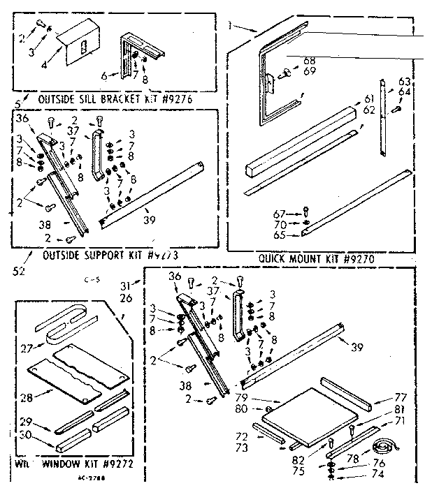 Accessory kit parts