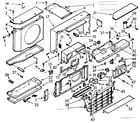 Kenmore 10671160 air flow parts diagram