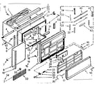 Kenmore 10671160 cabinet parts diagram