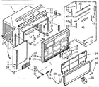 Kenmore 10671210 cabinet parts diagram