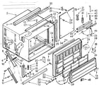Kenmore 10671220 cabinet parts diagram