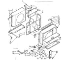 Kenmore 10671640 air flow parts diagram
