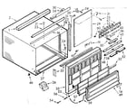Kenmore 10671700 cabinet parts diagram