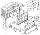 Kenmore 10671760 cabinet parts diagram