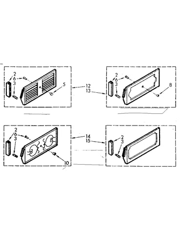 Accessory decorator panel kit parts