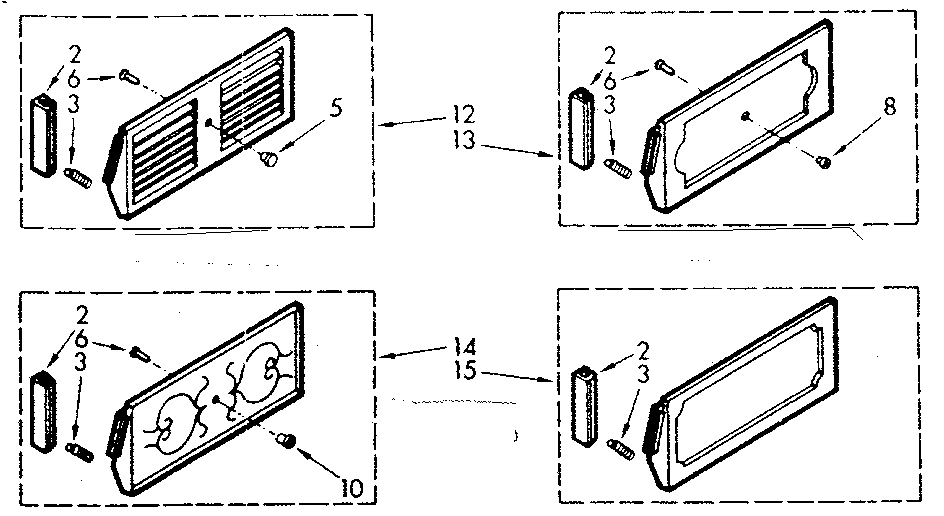 ACCESSORY DECORATOR PANEL KIT PARTS