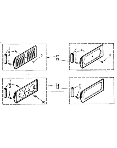 Accessory decorator panel kit parts