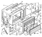 Kenmore 10671800 cabinet parts diagram