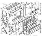 Kenmore 10671810 cabinet parts diagram